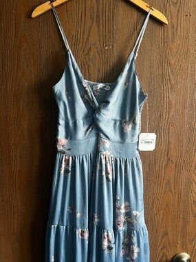 Altar'd State Blue Floral Maxi Dress